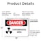 Signmission Contaminated Area Danger Sign, Plastic, 18in W x 12in L, 2PK OS-2PACK-DS-P-1218-L-1834 - alternate 3